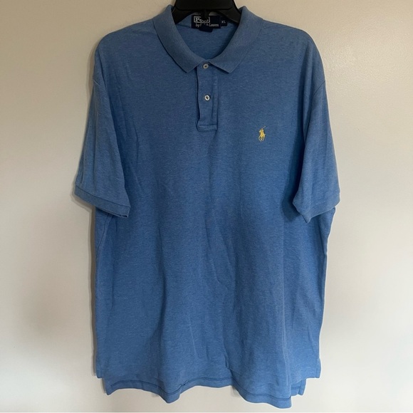 Men’s Polo Ralph Lauren Short Sleeve Polo Shirt Embroidered Logo Size XL Blue - Picture 1 of 11